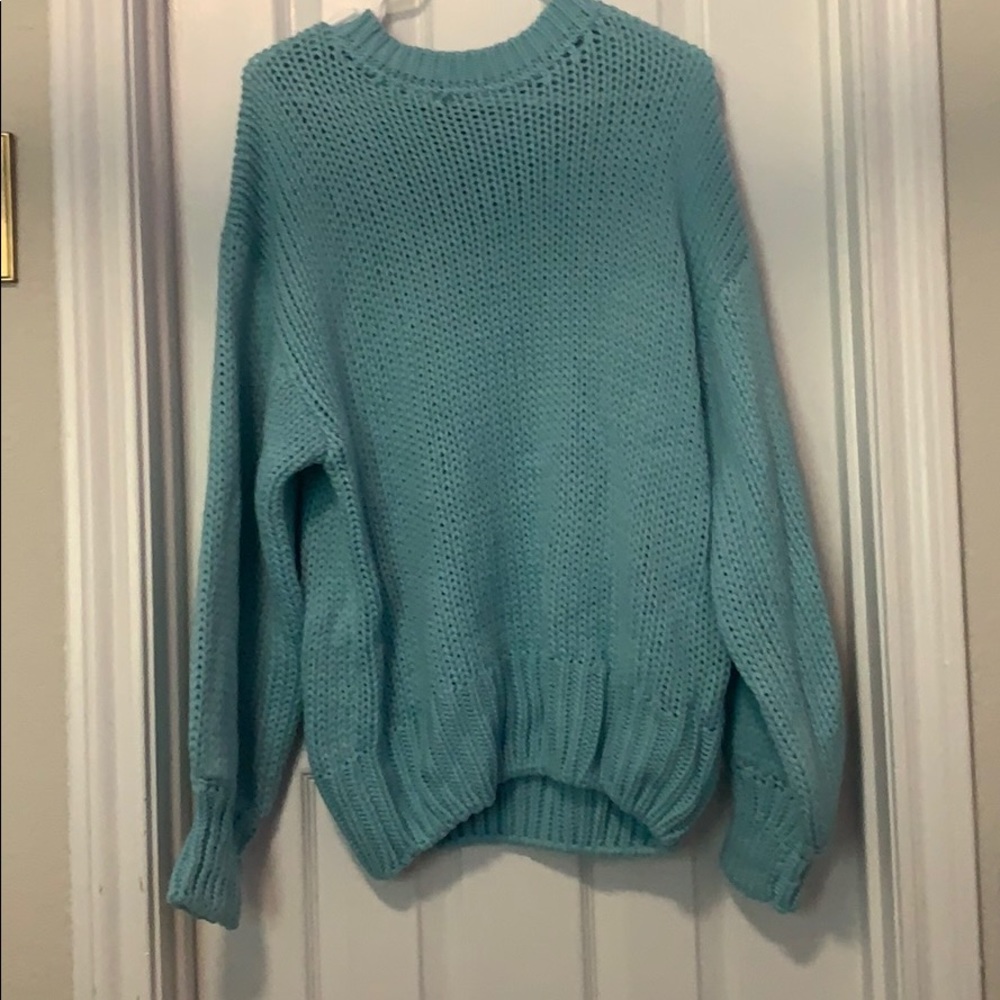 Woven sweater